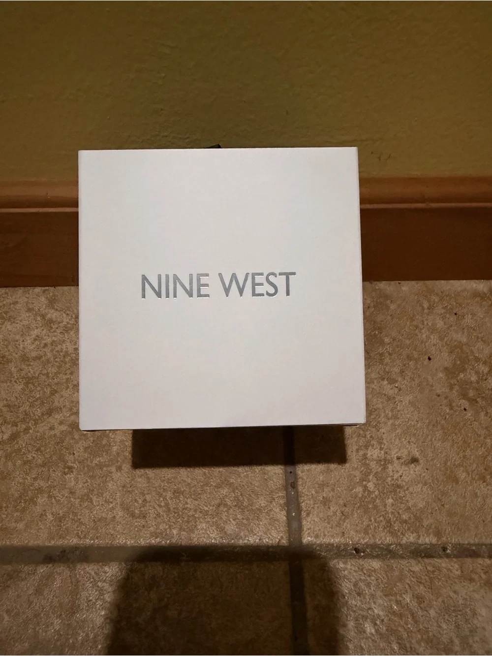 Nine West Men's Mesh Watch with Black Dial